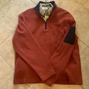 100%  cotton  burnt orange pullover sweater